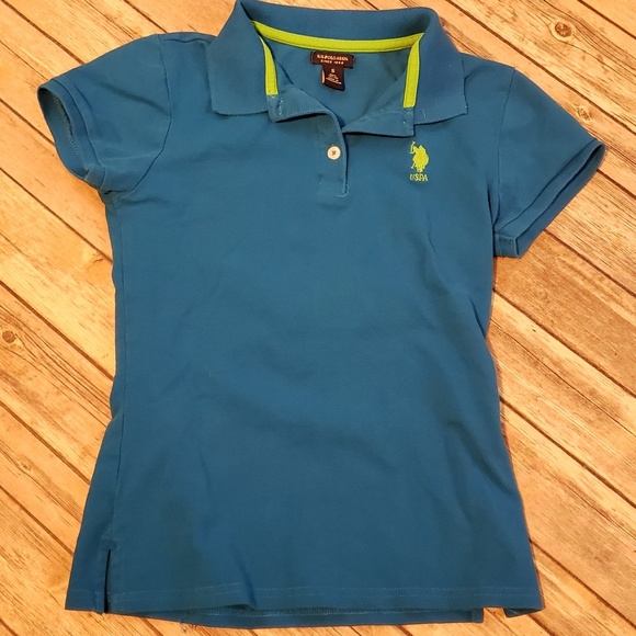 Multicolor Us Polo ASSN youth boy/'s polo shirt long sleeve size 10//12 M.
